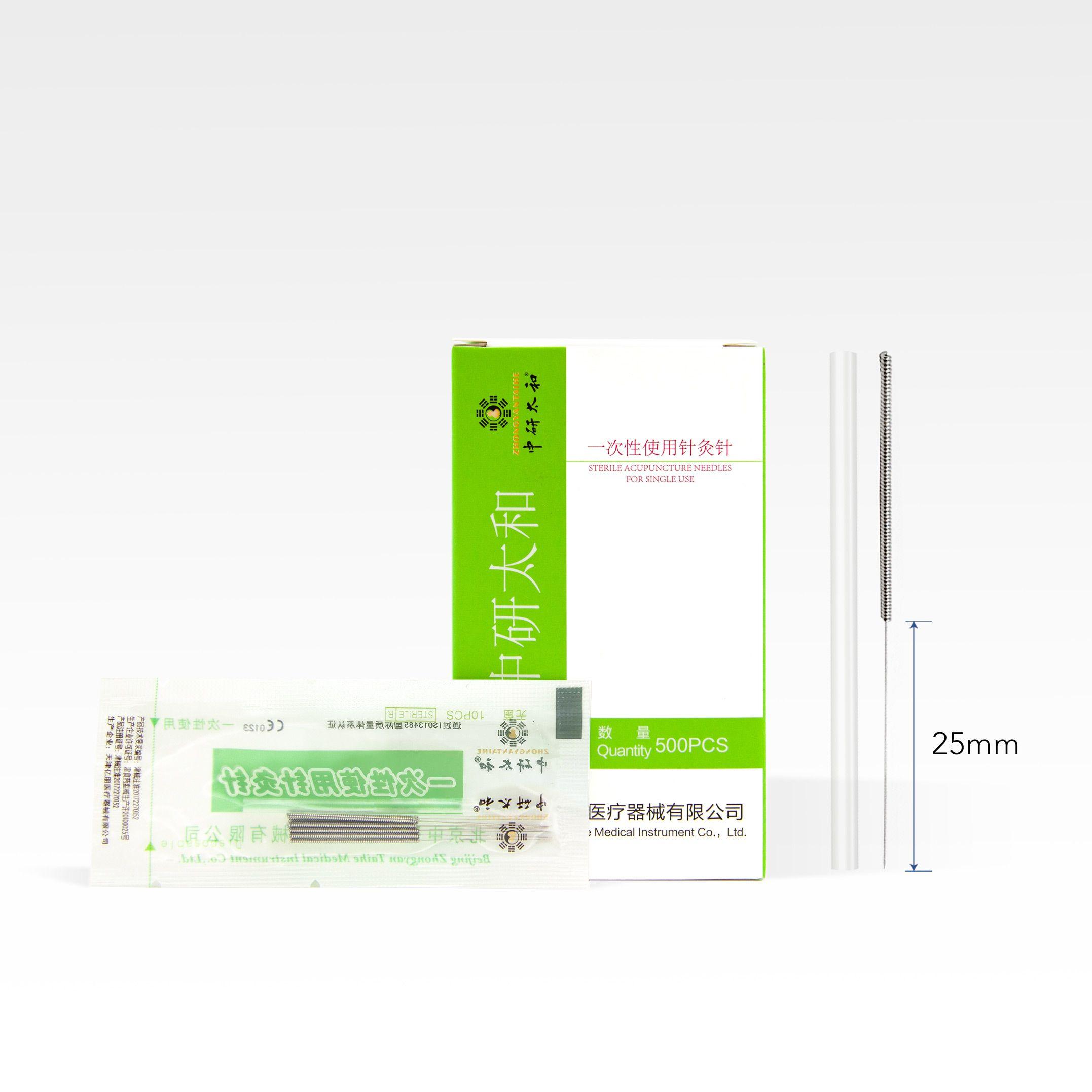 Image de null 500 aiguilles d'acupuncture - Boite de 500 aiguilles - 0,22 x 25 mm (avec tube)